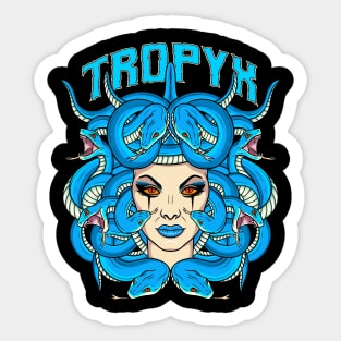 Blue Pit Viper Medusa Sticker